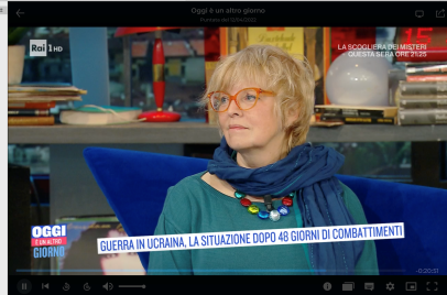 Rai 1, “Oggi e’ un altro giorno” – 12/4/2022